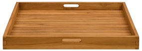 Bandeja de servir 70 x 70 cm madeira de teca maciça