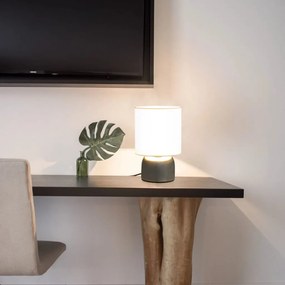 vidaXL Candeeiros de secretária ativados por toque 2 pcs branco E14