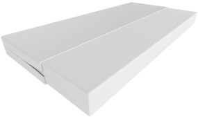 Cama infantil LUK comboio 160x80 branca com grades - colchão e estrado incluído