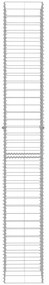 Cestos gabião 3 pcs aço galvanizado 25x25x197 cm