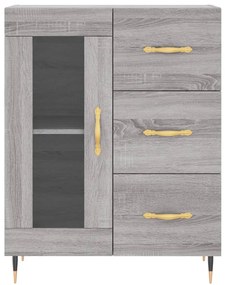 Armário alto 69,5x34x180 cm derivados de madeira sonoma cinza