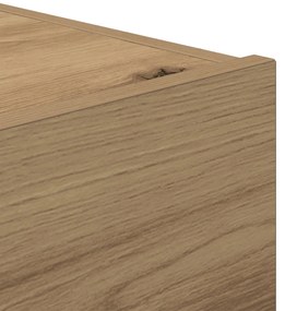 Cristaleira vidaXL com Luzes LED Carvalho Artesanal 45x40x55 cm