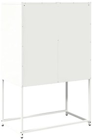 Aparador alto 68x39x107 cm aço branco