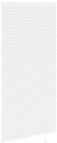 Branco Plissada Cega 60x100 cm Largura Tecido 59,4 cm Poliéster