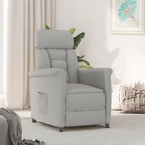Poltrona Reclável Cinza Claro
