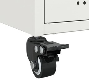 Móvel de TV 68x39x43,5 cm aço branco