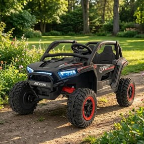 Buggy elétrico para Crianças 24V, 4x4  Buggy 4x4 KCK Rodas de espuma EVA Preto