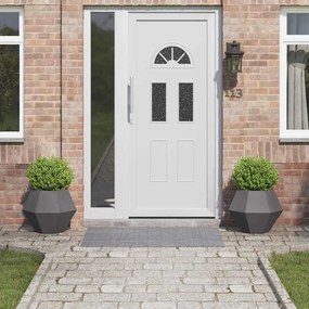 vidaXL Floreira 2 pcs Preto 50 x 50 x 40 cm Aço