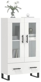 Aparador alto 69,5x31x115 cm derivados madeira branco brilhante