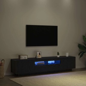 vidaXL Conjunto de móvel de TV 2 pcs Preto 180 x 35 x 40 cm