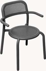 Cadeiras de jantar empilháveis para jardim com apoio de braços Toní, conjunto de 2