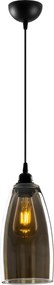 Candeeiro Suspenso Smoked – Fumê – 13 x 13 cm