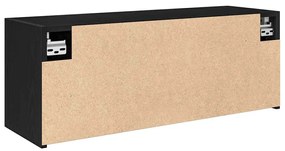 Armário parede p/ casa banho 80x25x30 cm deriv. madeira preto
