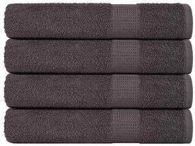 Toalhas 4 pcs 100x200 cm 360 gsm 100% algodão antracite