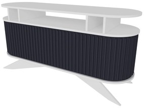 Aparador Stor – Branco/Antracite – 150x43x75 cm