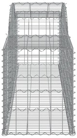 Cestos gabião arqueados 10pcs 300x50x60/80 cm ferro galvanizado