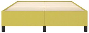 Estrutura de cama sem colchão 140x190 cm tecido verde