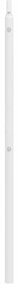 Cabeceira de cama 193 cm metal branco