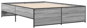 Estrutura cama 140x190 cm derivados de madeira/metal