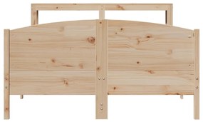 Cama sem colchão 160x200 cm madeira de pinho maciça