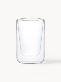 Double-walled Glass Cups Nero, Set of 2