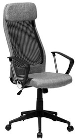 Cadeira de escritório em pele sintética cinzenta escura PIONEER Beliani
