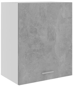 vidaXL Armário de parede 50x31x60 cm derivados madeira cinza cimento