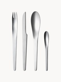 Conjunto de talheres altamente polidos Arne Jacobsen, vários tamanhos