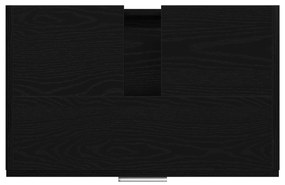 Armário para Pia Carvalho Preto 59x37x59 cm Madeira Engenharia
