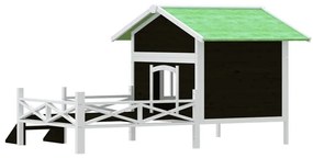 Casota para cães 159x120x88,5 cm pinho maciço cinzento