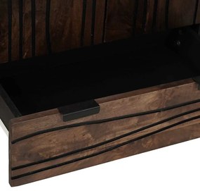 Highboard 60x33.5x100 cm de Madeira Sólida de Manga