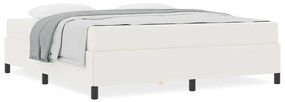 Estrutura da Cama Creme 180 x 200 cm Tecido de veludo côtelé