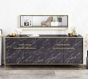 Console Polka – Gold Black – 179,9 x 75 x 47,3 cm