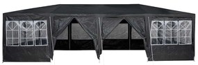 Tenda de Festa 12 lados antracite 8x4 m PE