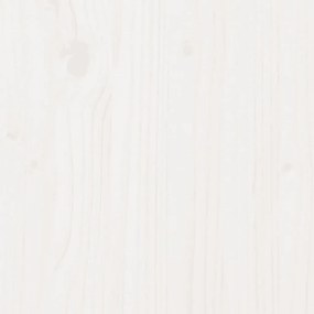 Cama infantil com telhado 70x140 cm pinho maciço branco