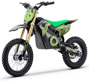 Mini moto elétrica para crianças 1800W Roan 903 batería litio 48V 13Ah Verde