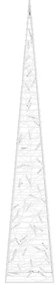Cone de iluminação decorat. c/ LEDs azuis acrílico 120 cm