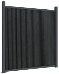 Painel de vedação WPC 180x186 cm cinza