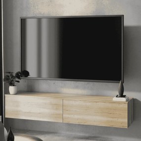 Armário TV 160 cm - Cor Carvalho Artesanal