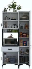 Armário Multiusos JE121 – Branco – 100x198,6x40 cm