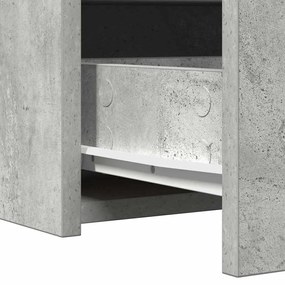 Mesa de Maquiagem Suspensa Cinza Concreto 60x40x70 cm