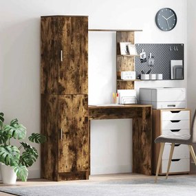 vidaXL Mesa 2 pcs Carvalho Defumado