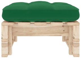 Otomana de paletes para jardim pinho impregnado