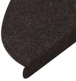 Tapetes de escada adesivos 20 pcs 65x22,5x3,5 cm preto