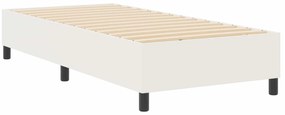 vidaXL Estrado de cama plataforma Creme 90 x 200 cm tecido