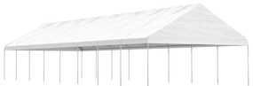 Tenda de Eventos com telhado 17,84x5,88x3,75 m polietileno branco