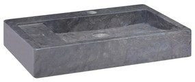 149160 vidaXL Lavatório 58x39x10 cm mármore preto