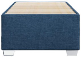 Estrutura de cama 90x200 cm tecido azul