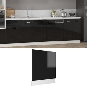 vidaXL Painel máquina de lavar louça “Lyon” 59,5x3x67 cm preto
