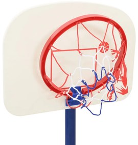 Suporte basquetebol c/ bola e bomba altura ajustável 90/121 cm